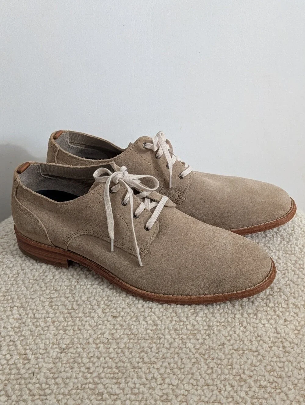 Cole Haan Feathercraft Grand Blucher Oxford Gray Lace Up Shoes Men's Size 10.5